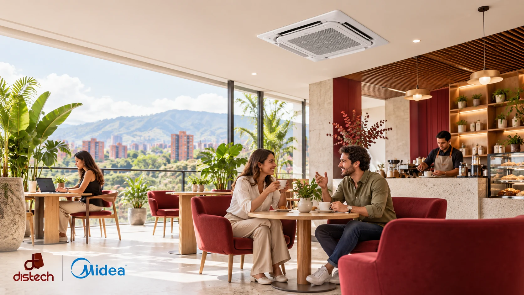 Climatización comercial Distech y Midea